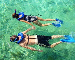 Snorkeling from Falmouth Cruise Pier.